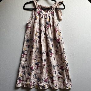Bellambia Made in Italy Pink Floral Linen Sundress Sz S